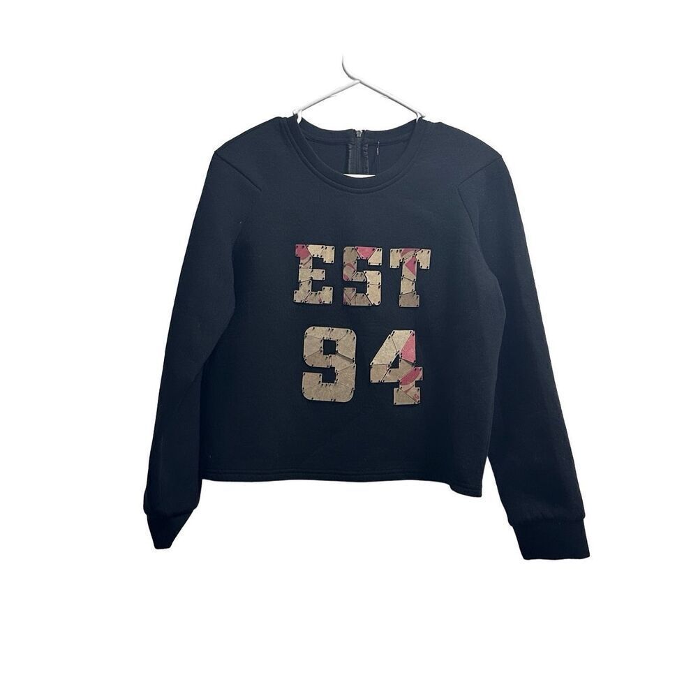 Women’s Soft Black EST.94 NWT S.Deer Sweatshirt Size XL